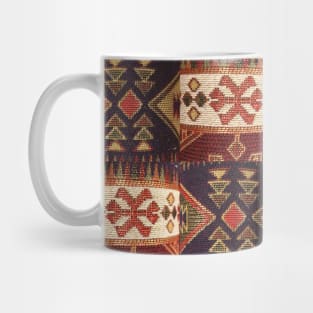 Armenian Traditional Woven Folk Art Fabric Mug